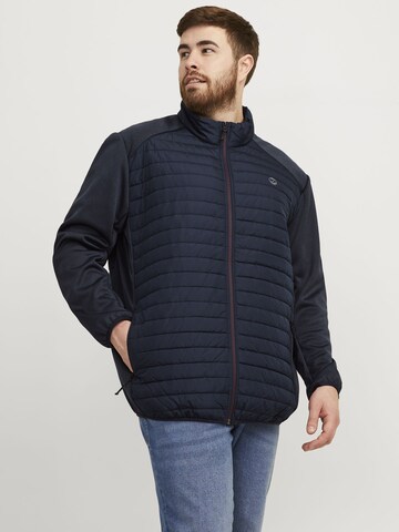 Jack & Jones Plus Between-season jacket in Blue: front