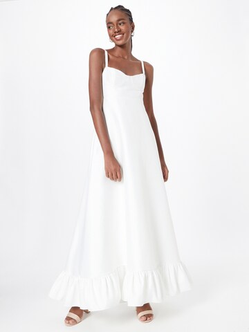 True Decadence Вечерна рокля в бяло: отпред