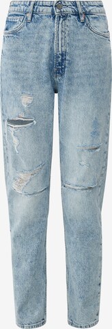 QS Regular Jeans in Blauw: voorkant