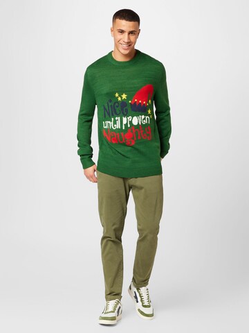 Only & Sons Sweter 'XMAS' w kolorze zielony