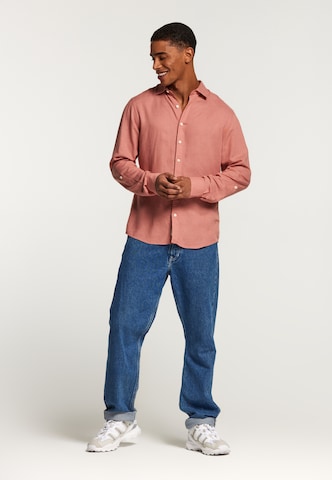 Shiwi Regular fit Button Up Shirt 'Lucas' in Pink