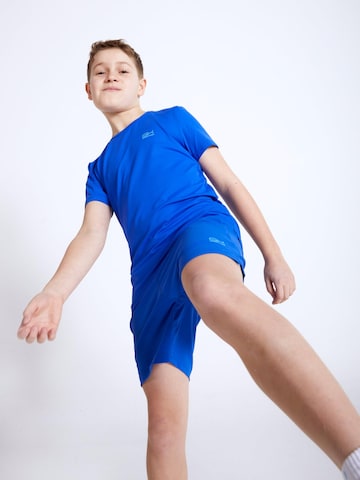 SPORTKIND Regular Workout Pants 'Shorts regular' in Blue