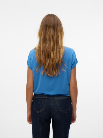 VERO MODA Shirt 'VMAVA PLAIN' in Blue