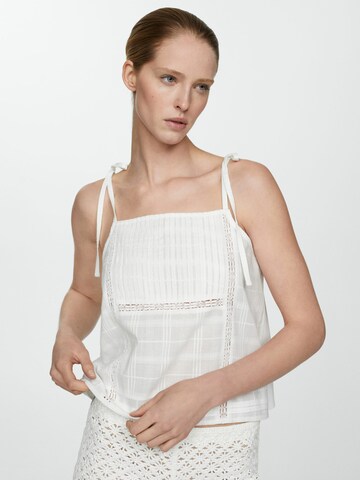 MANGO Top | bela barva: sprednja stran