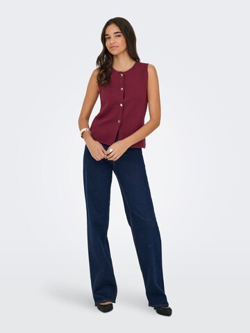 Gilet in maglia 'ONLIbi' di ONLY in rosso