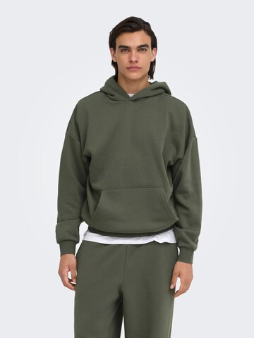 Felpa 'ONSCeres' di Only & Sons in verde: frontale