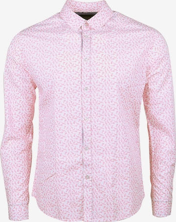 Le Temps Des Cerises Regular fit Button Up Shirt 'DANER' in Pink: front