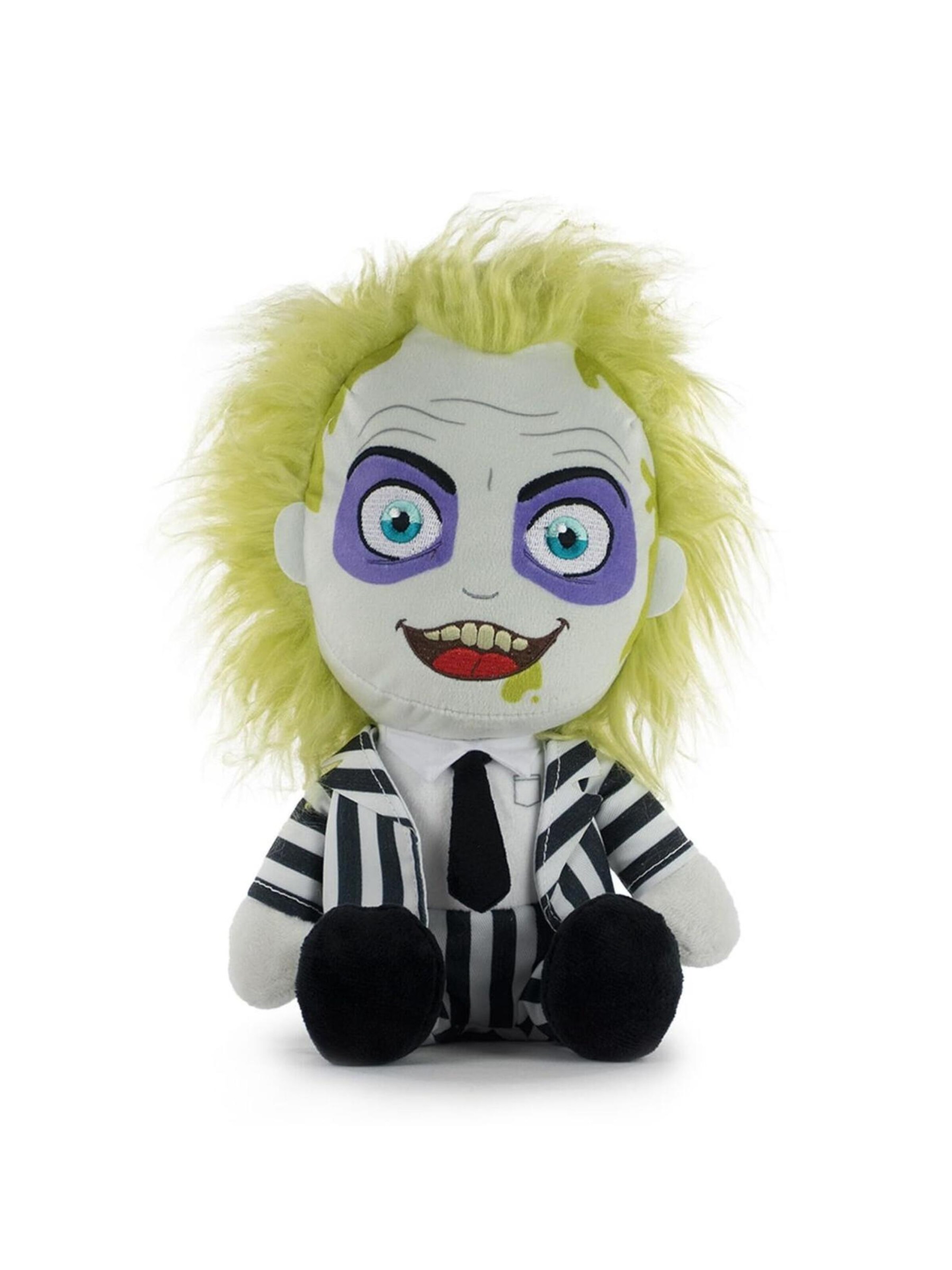 Animaux en peluche 'Beetlejuice Plüsch – Weiches & Gruseliges Sitzendes Plüschtier (25cm)' DISNEY en noir : devant