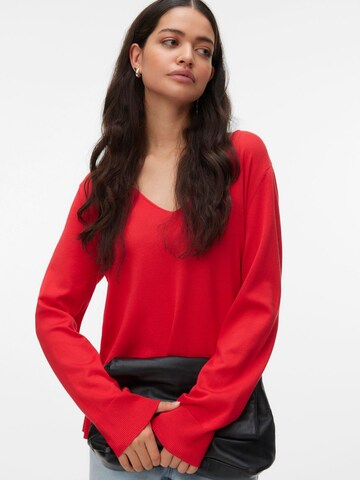 VERO MODA Trui 'VMSilje' in Rood: voorkant