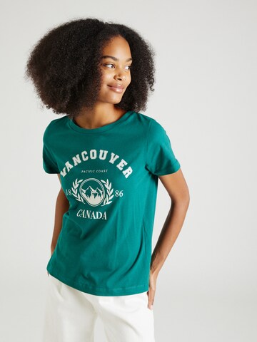 Springfield T-Shirt 'VANCUV' in Grün: Vorderseite