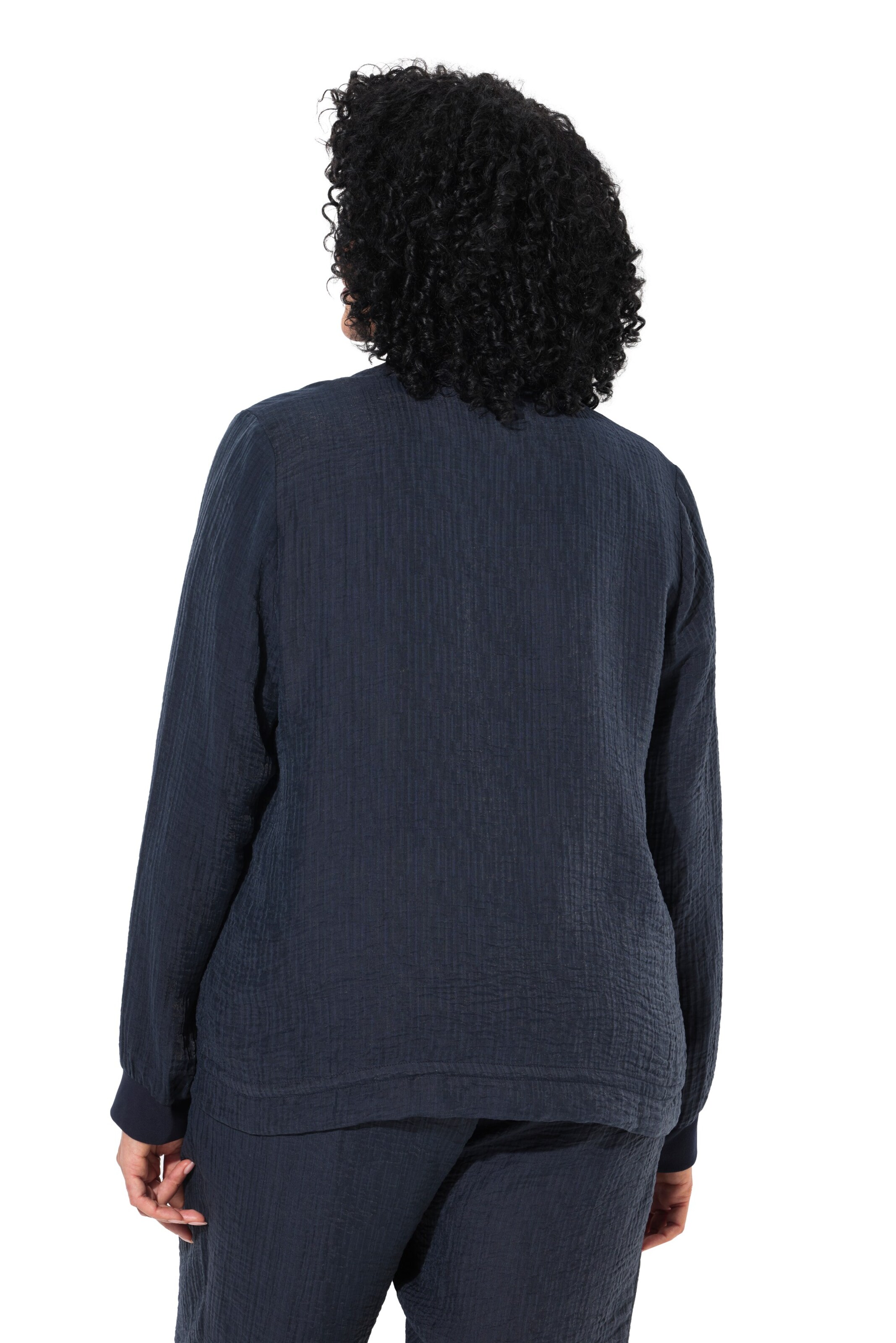 Ulla Popken Übergangsjacke in Blau