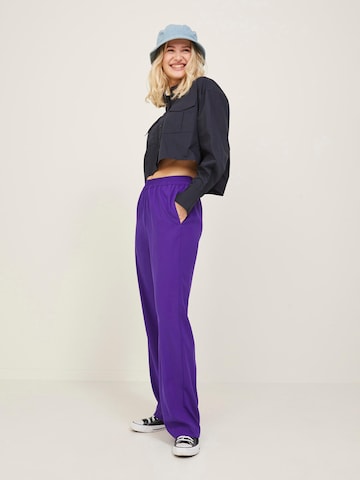 JJXX Wide leg Broek 'Poppy' in Lila