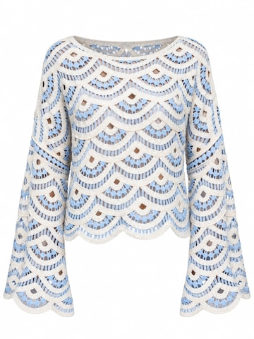 Ombre Blouse in Blauw: voorkant