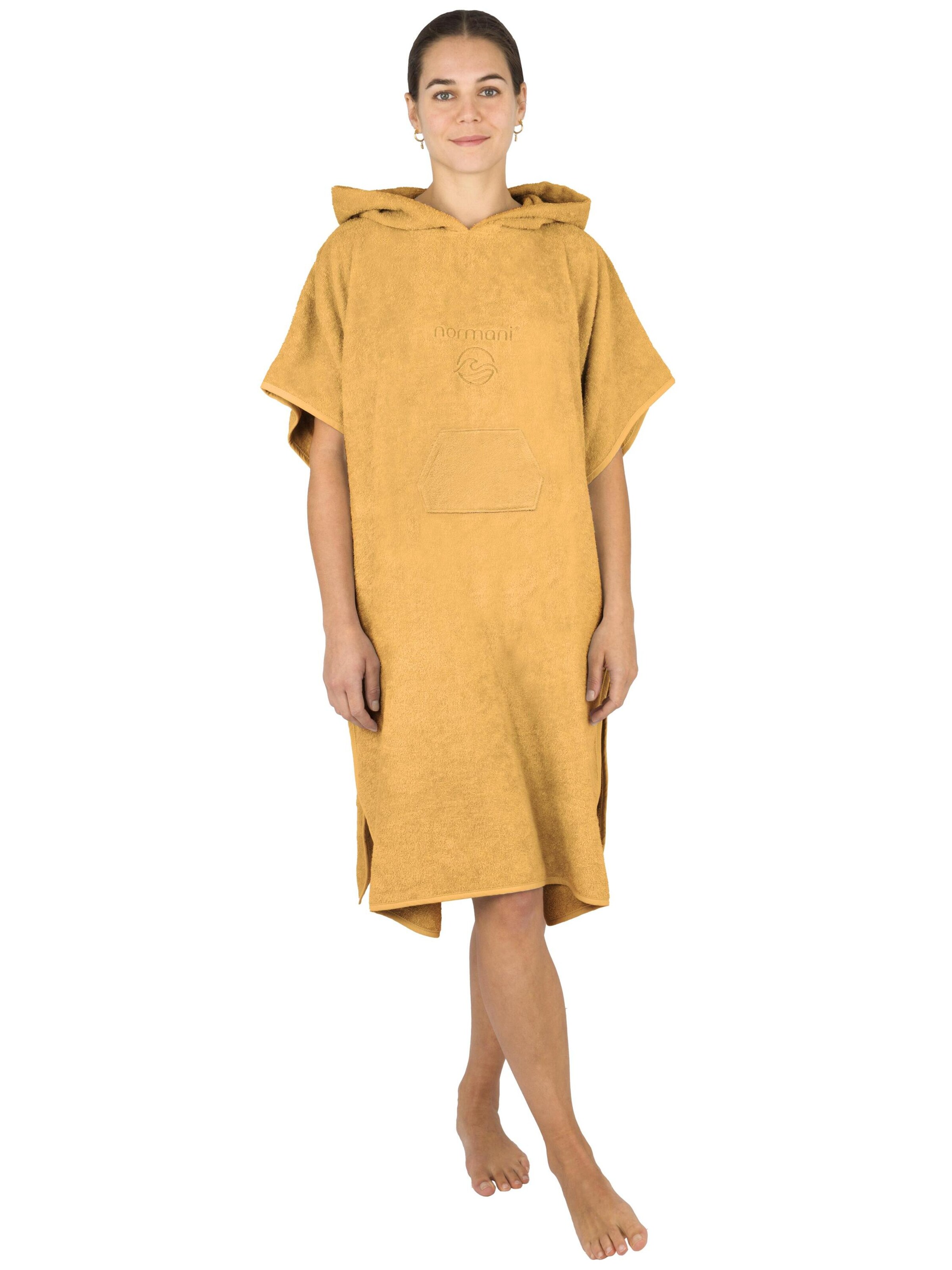 normani Badeponcho 'Sitra' in Gelb: Vorderseite