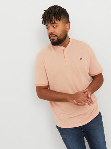 Jack & Jones Plus Poloshirt 'Win' in Orange