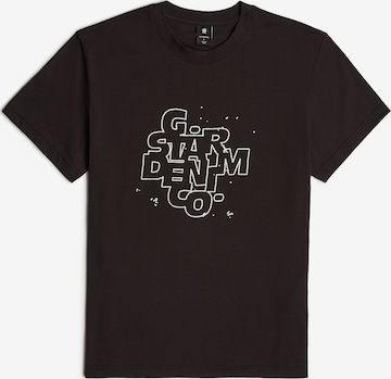 T-Shirt G-STAR en noir : devant
