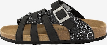 SUPERSOFT by Indigo Mules 'Classic' in Black: front