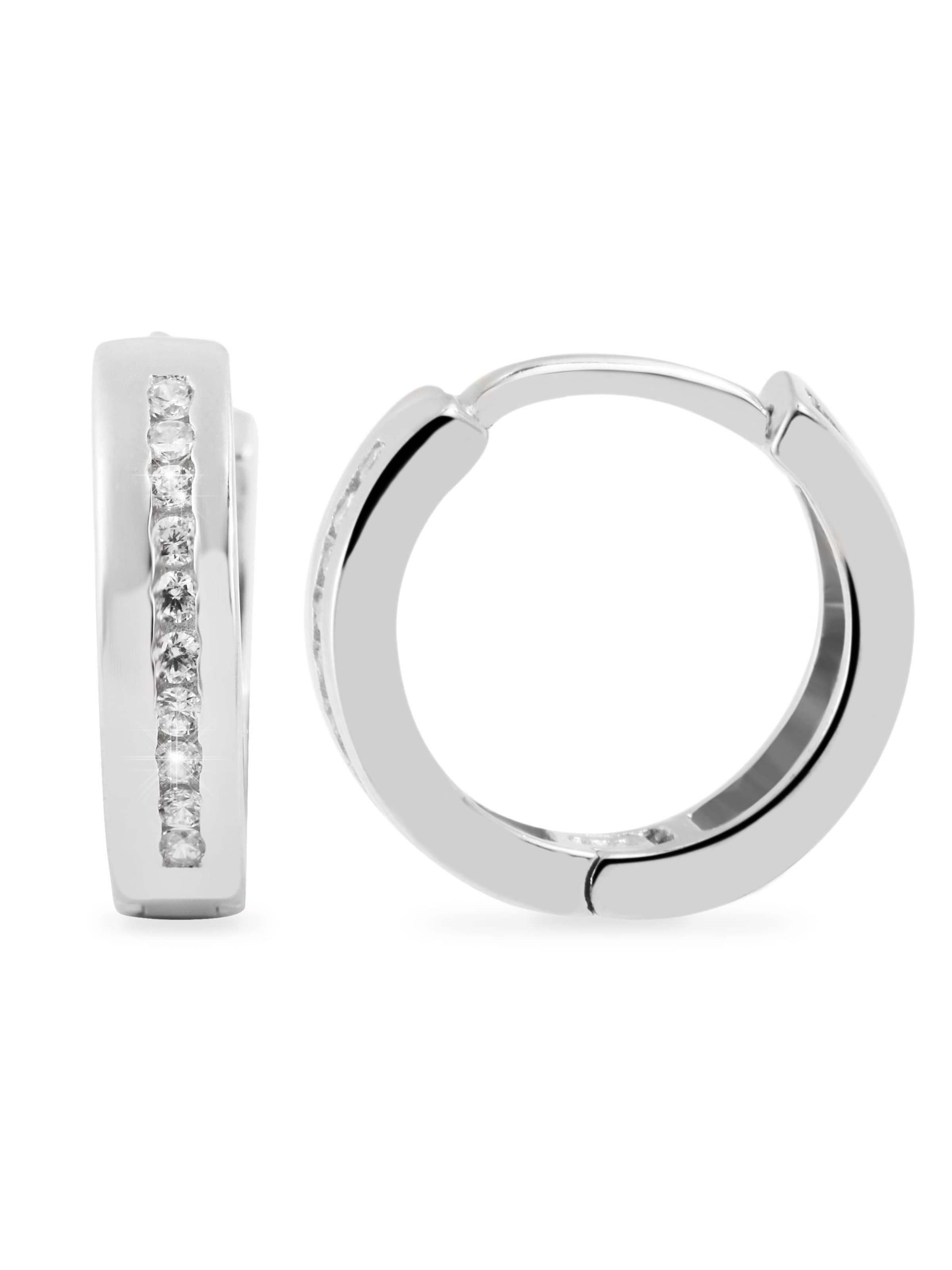 Akzent Earrings 'Milla, 925 Sterlingsilber, langlebig' in Silver