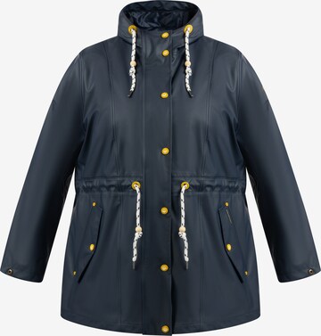 Schmuddelwedda Outdoor Coat in Blue: front