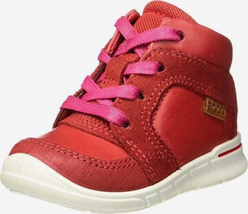 ECCO First-Step Shoes in Red: front