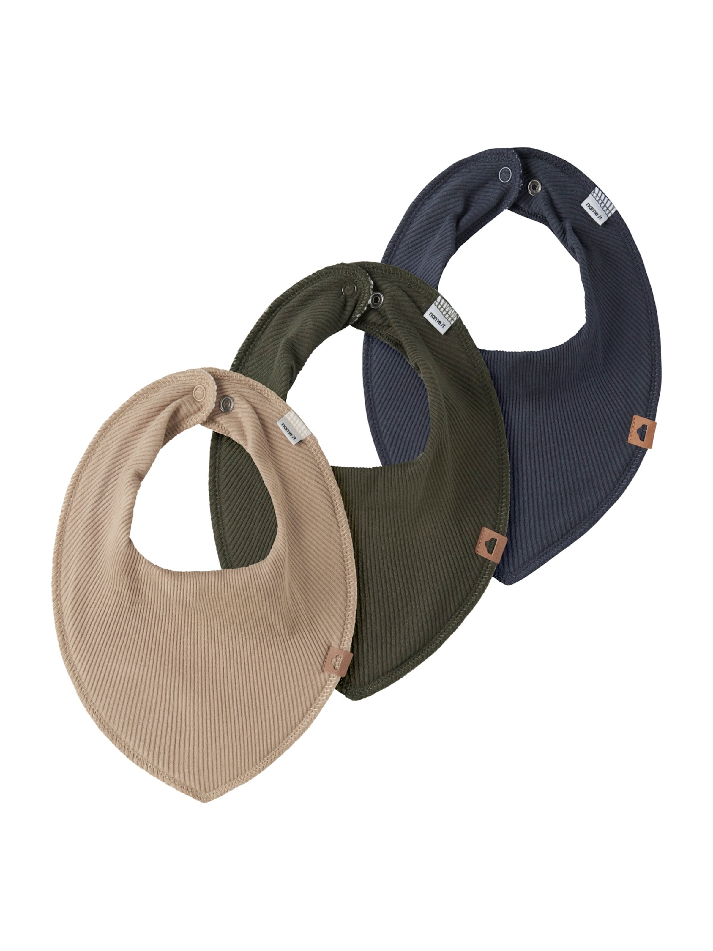 NAME IT Bib 'NBMYASIM' in Beige: front