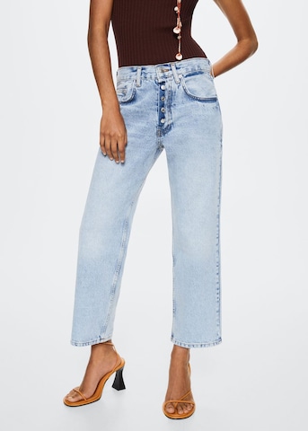 MANGO Regular Jeans 'Carlota' in Blauw: voorkant