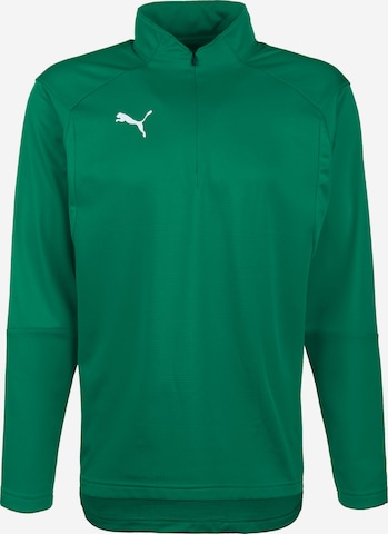 Sweat de sport PUMA en vert : devant