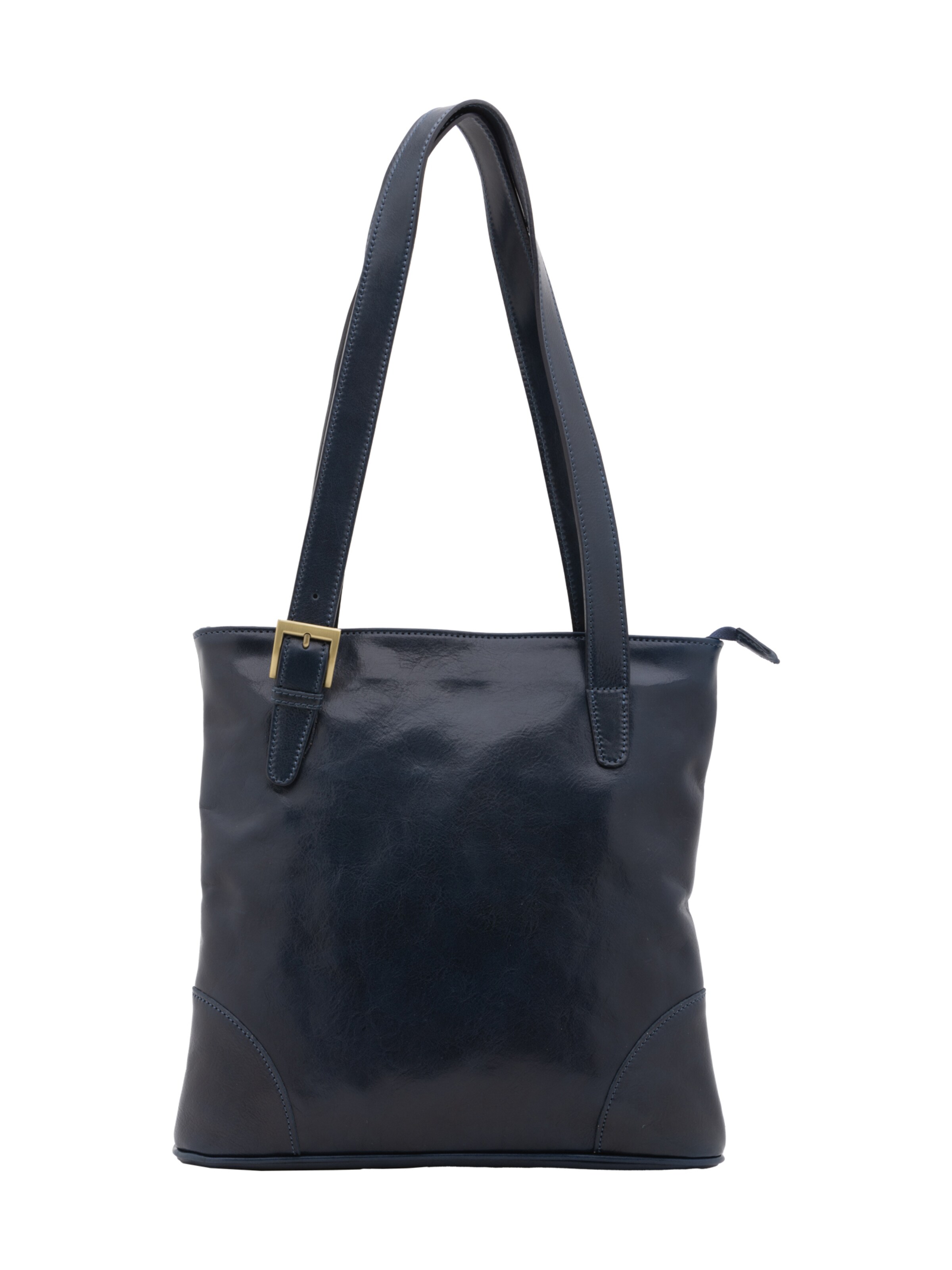 Borsa a spalla 'Borsa a Spalla Donna Pelle Vacchetta - Chiusura Zip' di I Fratelli in blu: frontale