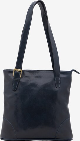 Borsa a spalla 'Borsa a Spalla Donna Pelle Vacchetta - Chiusura Zip' di I Fratelli in blu: frontale