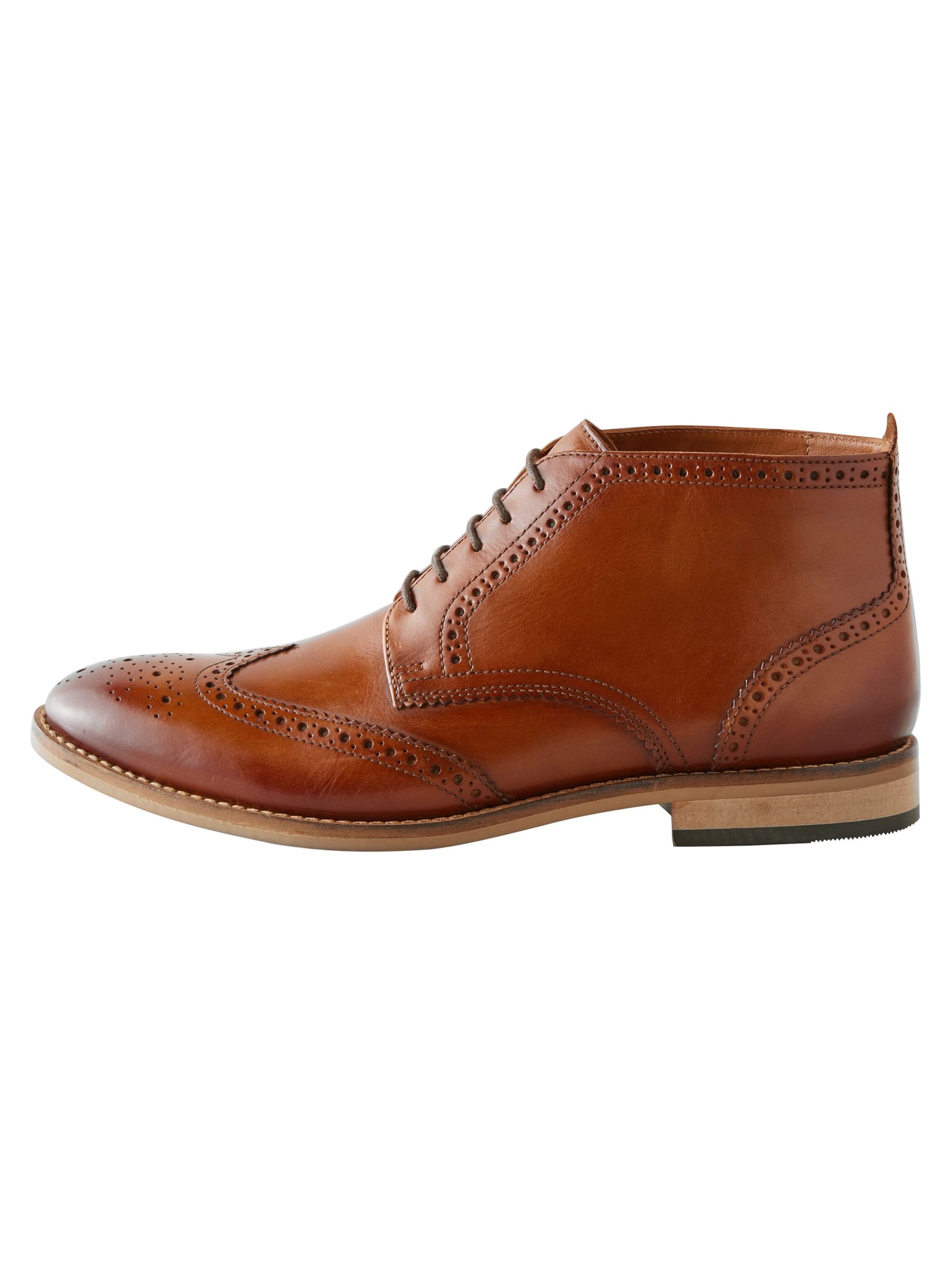 Chaussure à lacets Next en marron : devant