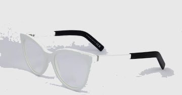 MONCLER Zonnebril in Wit: voorkant