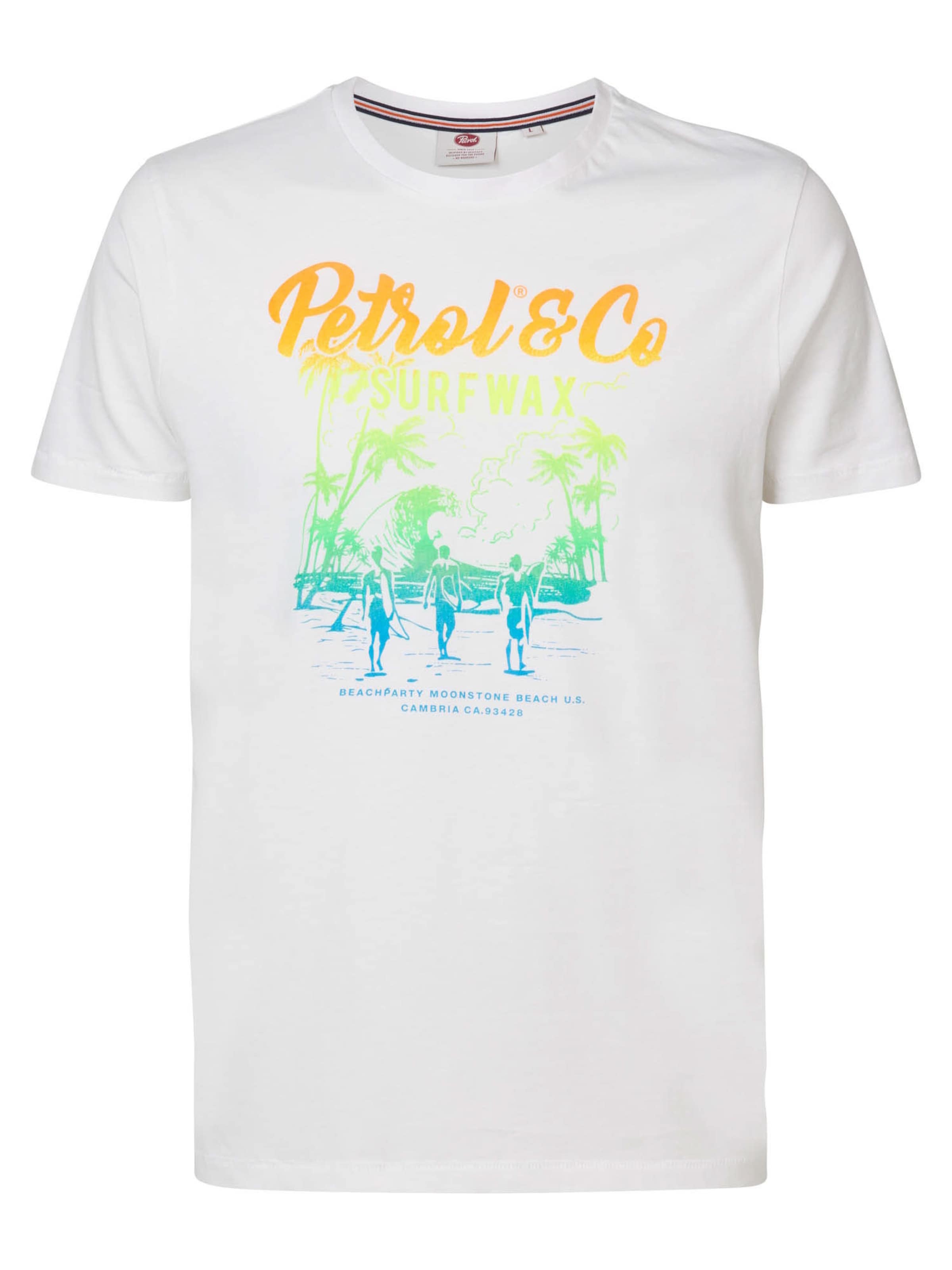 Petrol Industries - Camiseta en blanco: frente