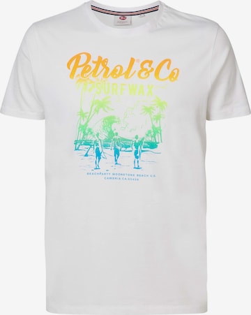 Petrol Industries - Camiseta en blanco: frente