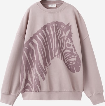 MANGO KIDSSweater majica 'Zebraset' - roza boja: prednji dio
