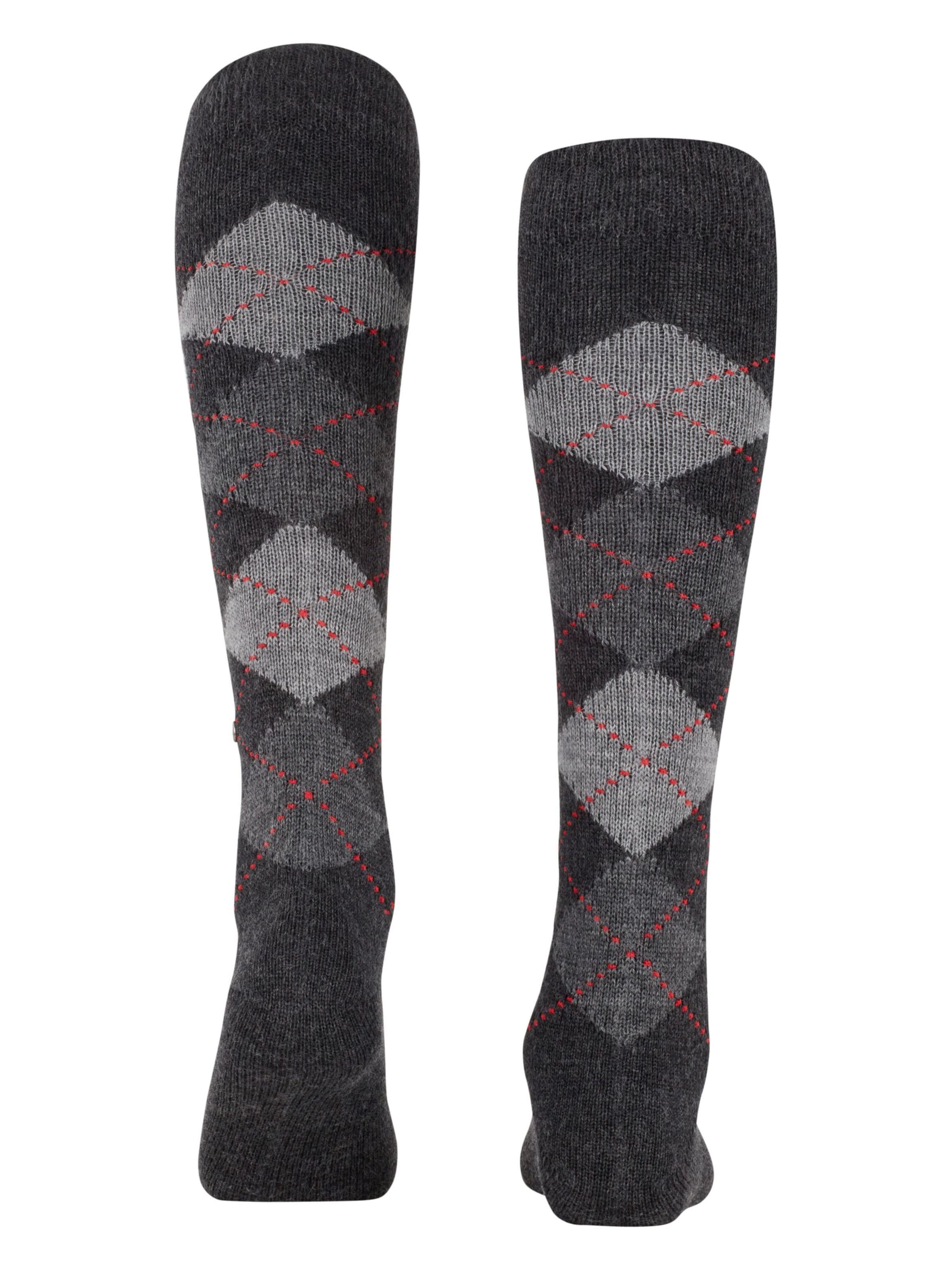 BURLINGTON Overknee Strümpfe 'Whitby'‌‌‌‌ in Grau