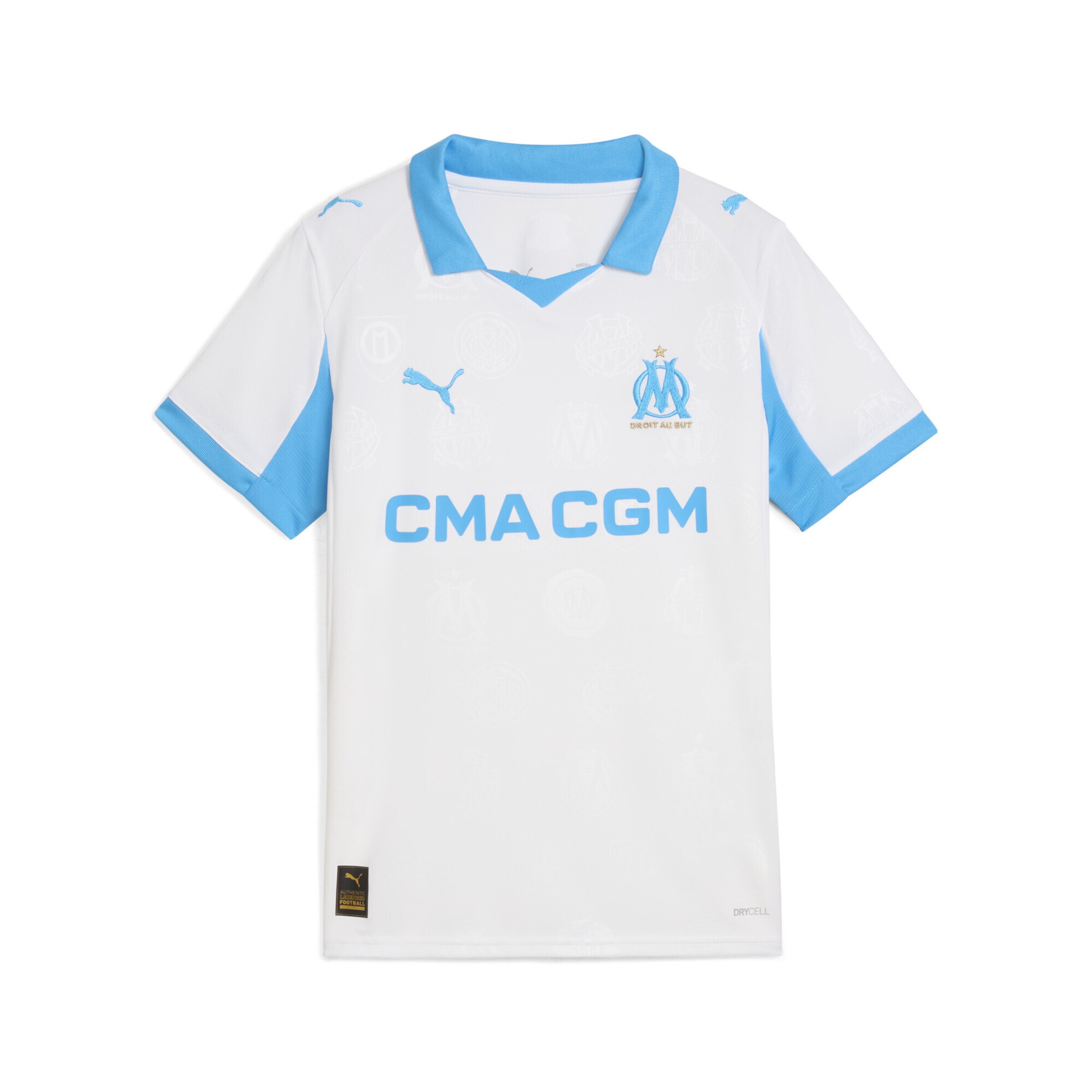 PUMA Sportshirt 'Olympique de Marseille 25/26' in Weiß: Vorderseite