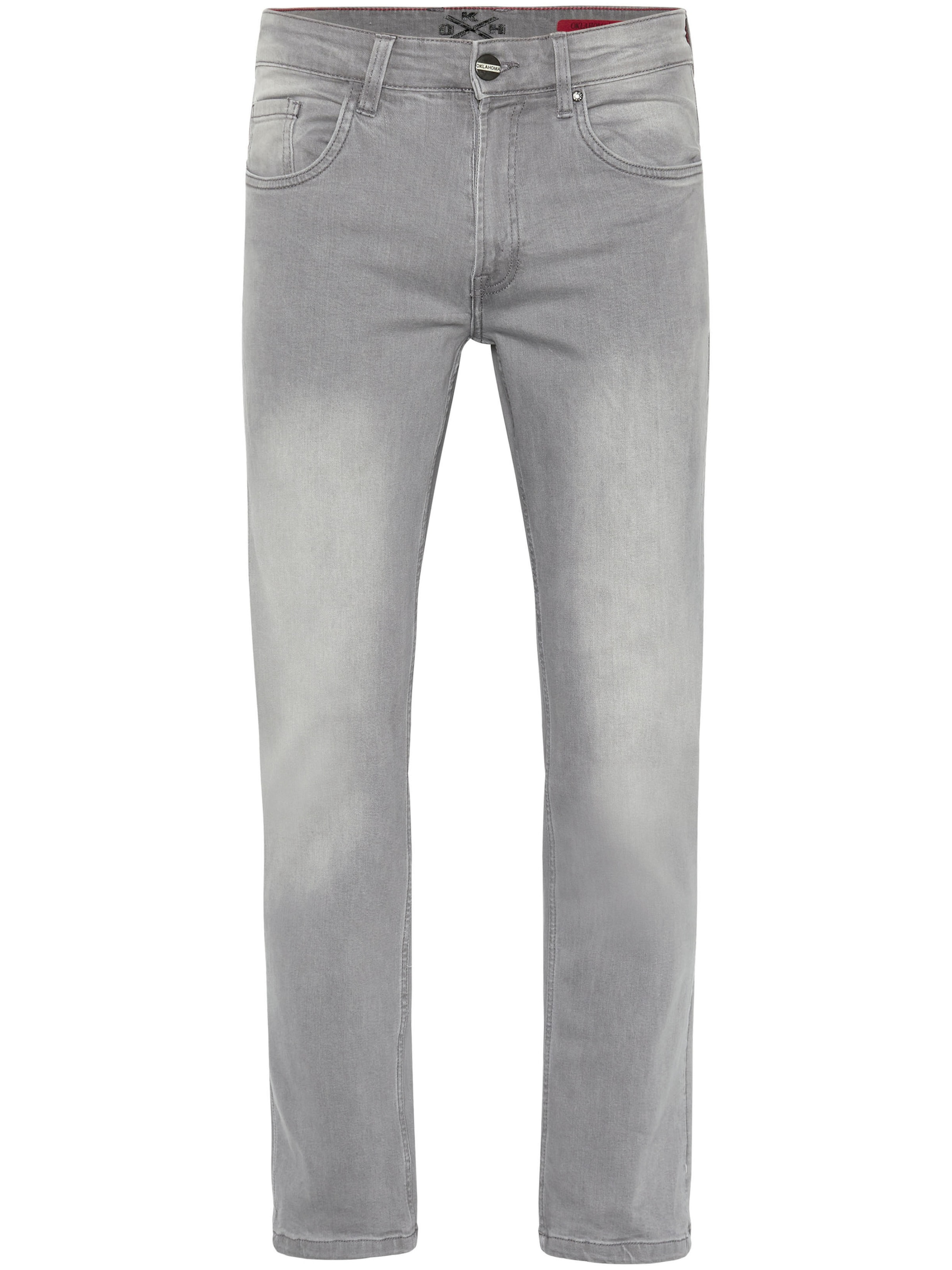 Oklahoma Jeans Regular Jeans in Grau: Vorderseite