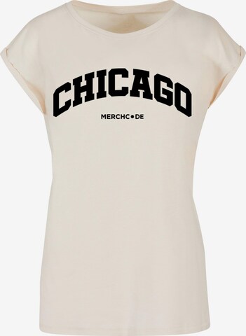 Merchcode Shirt 'Chicago' in Beige: predná strana