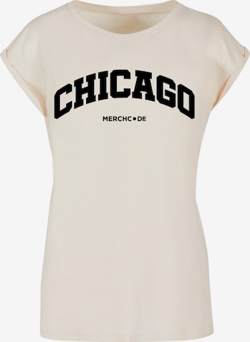 T-shirt 'Chicago' Merchcode en beige : devant