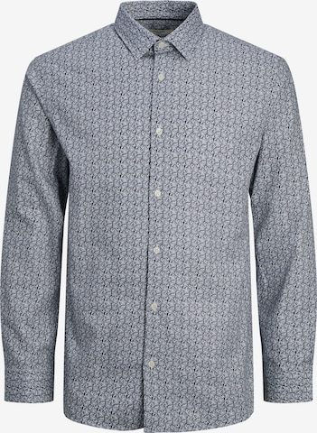 JACK & JONES Button Up Shirt 'Nordic' in Blue: front