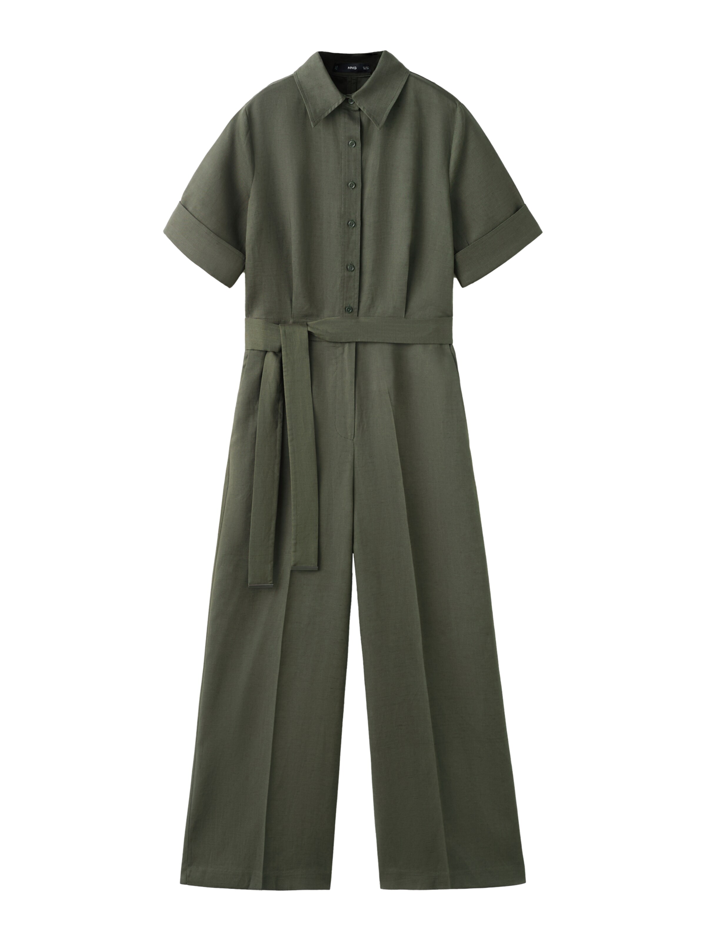 MANGO Jumpsuit 'Tomy2' in Groen: voorkant
