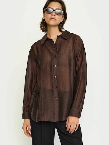 Soft Rebels Bluse 'SRRachel' i brun: forside