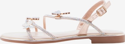 Basutės su dirželiais 'KIRA' iš BUFFALO, spalva – kremo, Prekių apžvalga