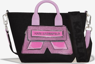 Karl Lagerfeld Τσάντα χειρός 'Icon K' σε ροζ / μαύρο, Άποψη προϊόντος