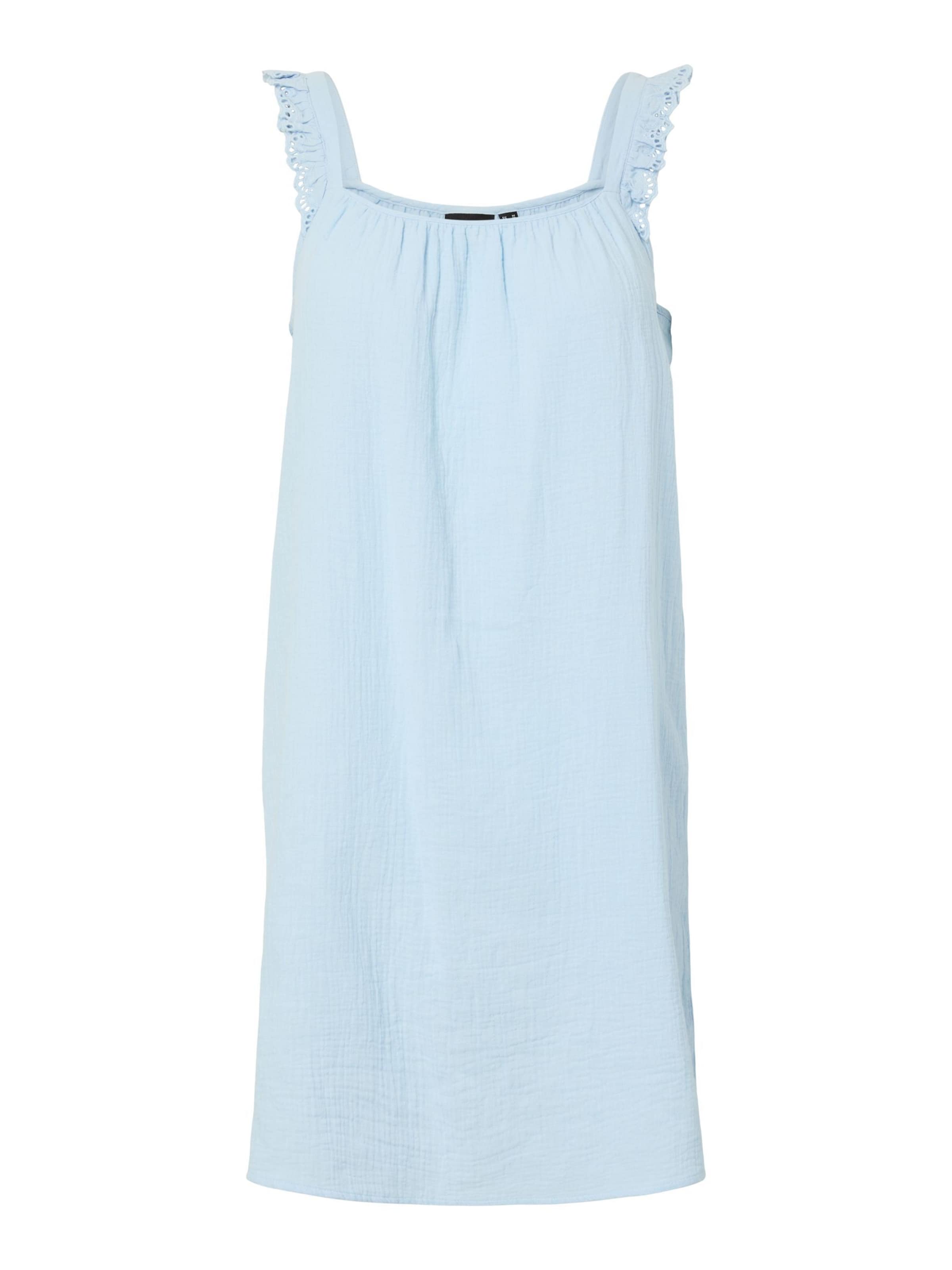 PIECES Zomerjurk 'PCSastina' in Blauw: voorkant