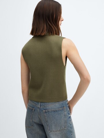 MANGO Sweater 'Riccio' in Green