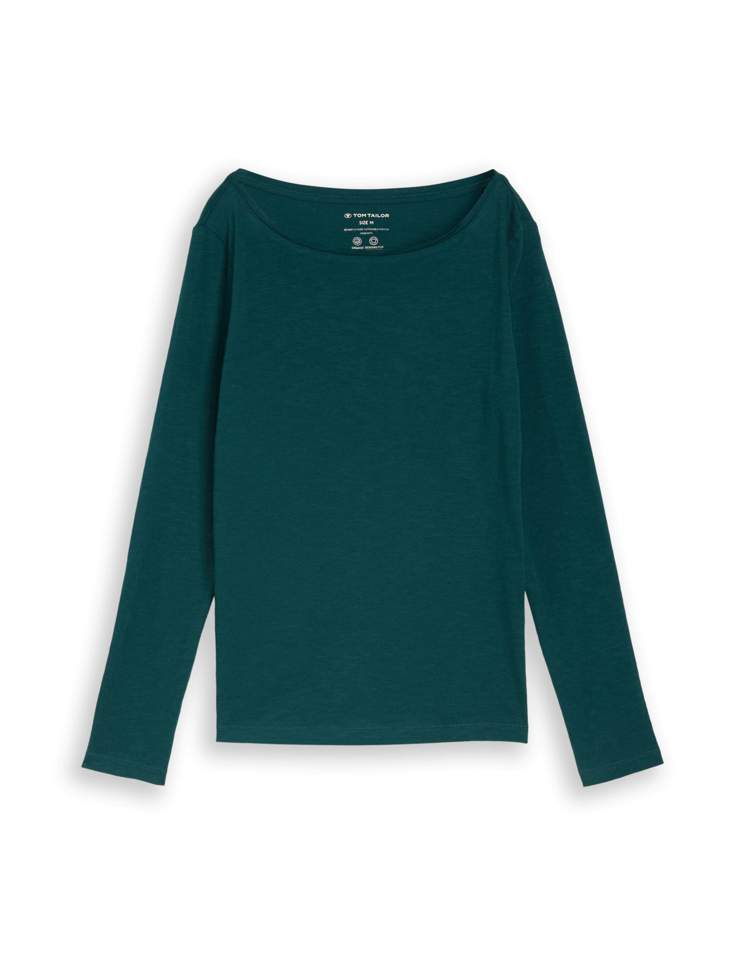 TOM TAILOR Shirts i mørkegrøn, Produktvisning