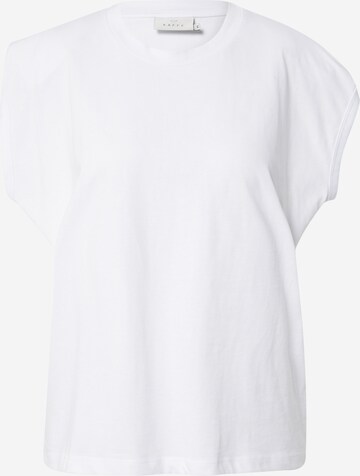 Kaffe T-shirt 'Cika' i vit: framsida