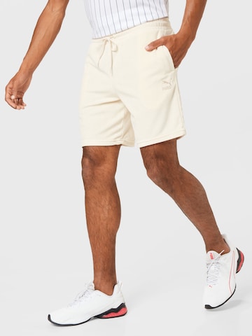 PUMA Pants in White: front
