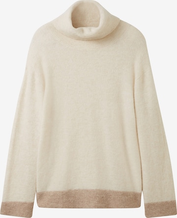 TOM TAILOR Sweater in Beige: front